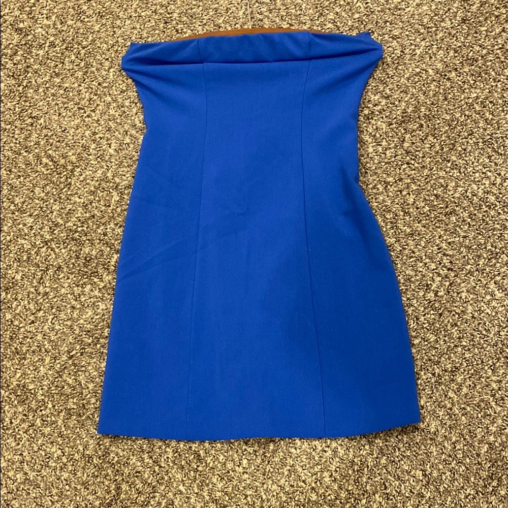 A New Day Strapless Royal Blue Sheath Dress